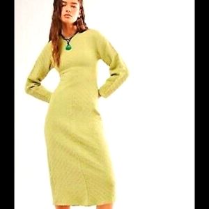 Free People Seamless Gabby Midi Dress Size Med/Lg NWT
